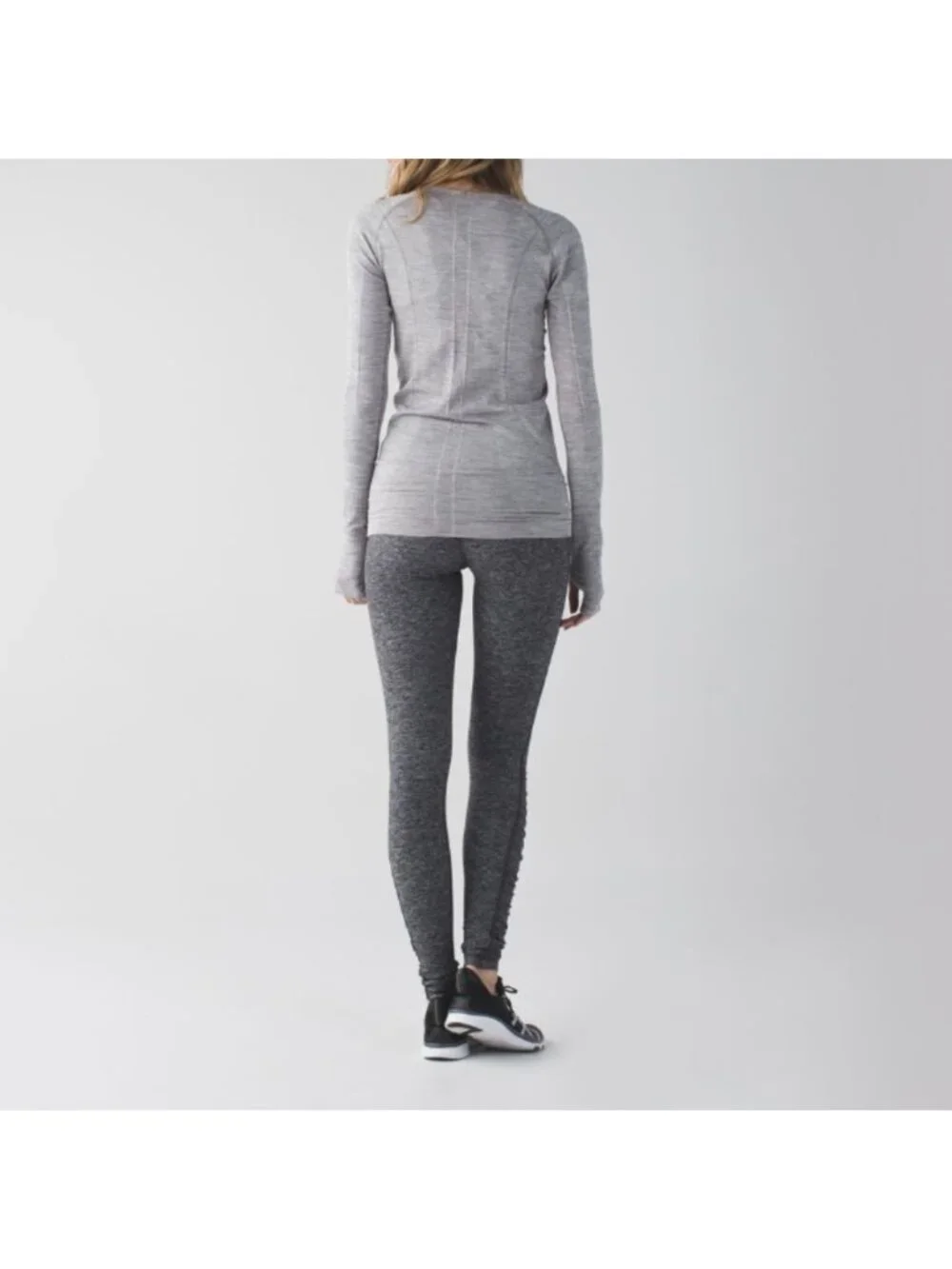 Lululemon Run: Turn Around Tight Heathered Black